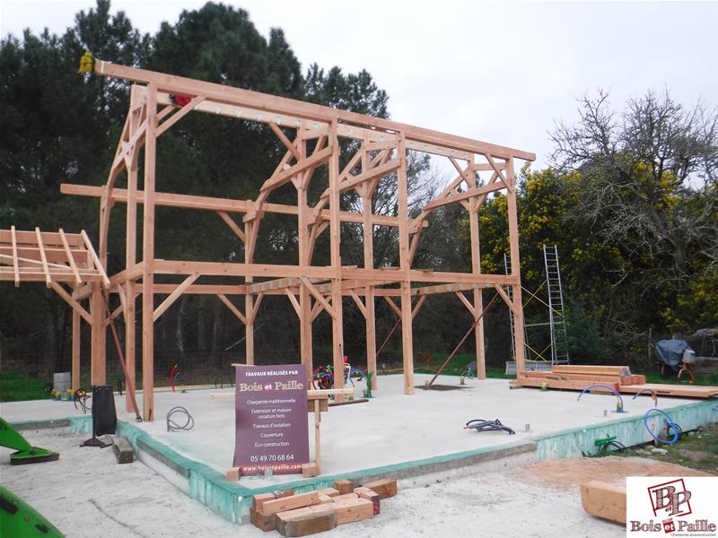 Maison paille à Guillos en Gironde (33)